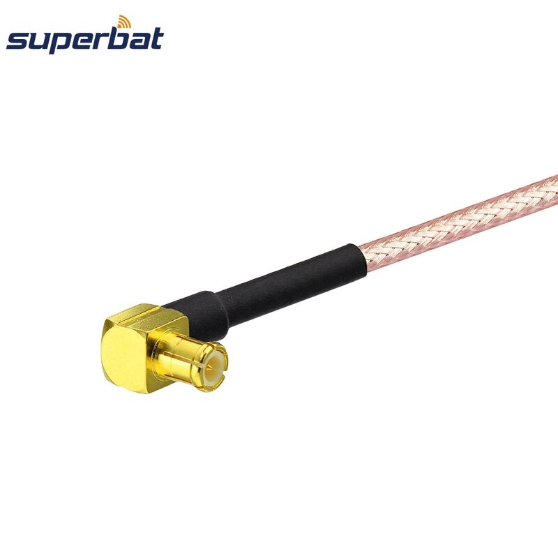 Superbat CRC9 Stecker Rechten Winkel zu MCX Stecker Rechten Winkel Zopf Kabel RG316 15cm RF Koaxialkabel