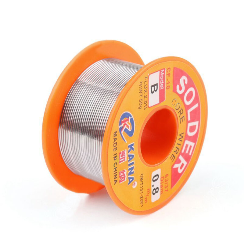 1 x 63/37  50g   0.8mmTin Lead Rosin Core Solder Flux Soldering Welding Iron Wire Reel
