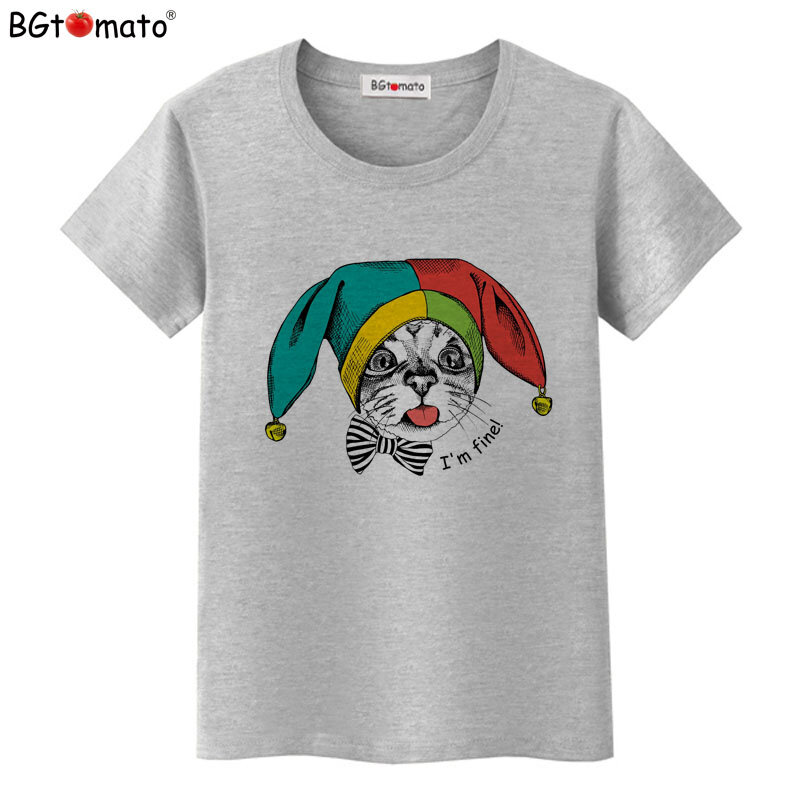BGtomato-T-shirt à manches courtes pour femmes, vêtement décontracté et humoristique, de bonne qualité