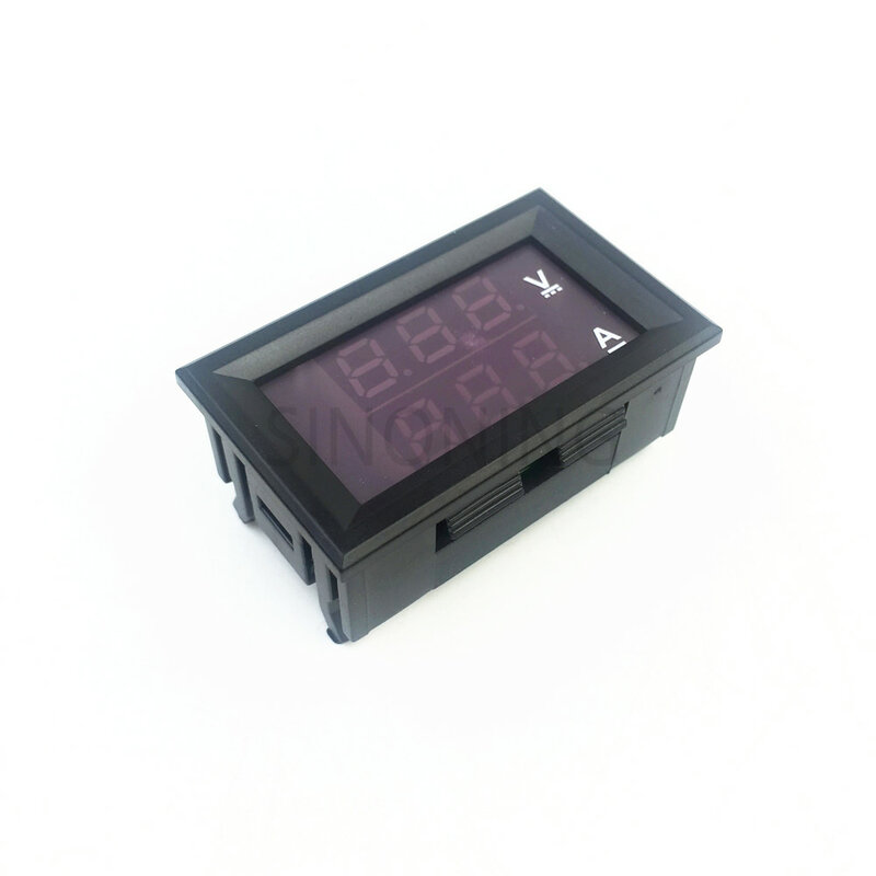 Mini voltmètre numérique, ampèremètre à panneau, tension ampèremètre, testeur de courant, 100 pouces, affichage double LED bleu rouge, 0.28 V 10a