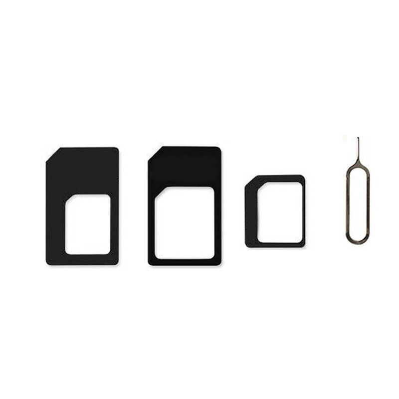 Chegada nova 4 pces universal telefone móvel nano sim para micro/padrão cartão adaptador conversor