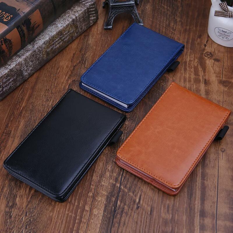 Multifunctionele Pocket Planner A7 Notebook Kleine Notepad Note Book Leather Cover Business Diary Memo Kantoor School Briefpapier