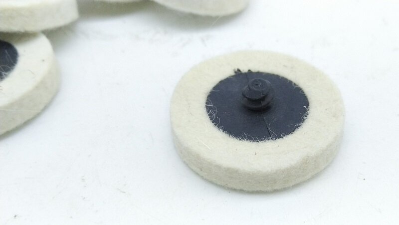 20Pcs 2" Compressed Wool Felt Disc Polishing Buffing Pads Wheels for Drill Power Tools