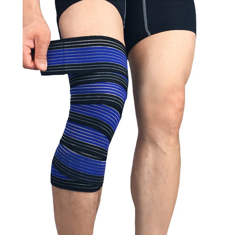 Bandage élastique de soutien du genou, équipement de protection pour l'entraînement sportif de Compression SPSLF0061