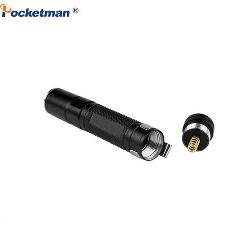 휴대용 미니 펜 LED 손전등 방수 펜 라이트 포켓 토치, 캠핑 사냥용 강력한 LED 랜턴 AAA 배터리, 2000LM