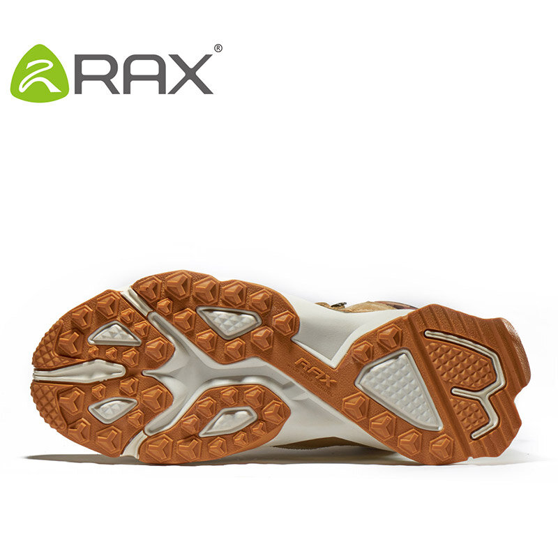 RAX-zapatos de senderismo impermeables para hombre y mujer, zapatillas de deporte de cuero para exteriores, botas de Trekking para Sendero, Camping, escalada, caza