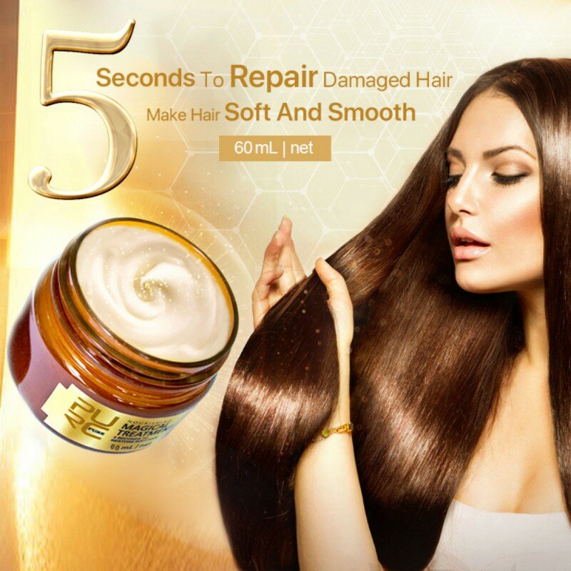 60ml rápido restaura daño de pelo para cabello queratina tratamiento para el cuero cabelludo y el cabello de pelo suave