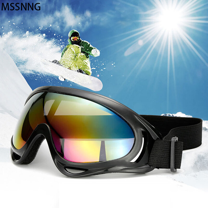MSSNNG лыжные очки 400 с защитой от ультрафиолета, спортивные очки для сноуборда, анти-туман, снегоходы, катания на коньках, лыжные очки, солнцеза...