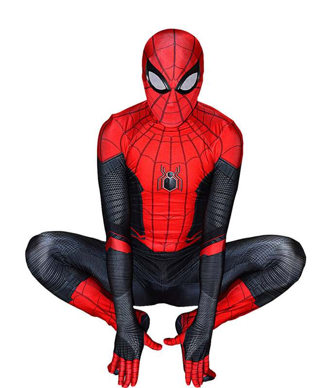 Longe de spiderman traje halloween cosplay super-herói macacão spiderman fantasia spiderman traje bodysuit