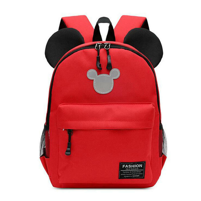 Мультяшный портфель для детского сада, детский рюкзак с Микки Маусом, милый наплечный рюкзак для мальчиков, рюкзак для девочек 3-6 лет