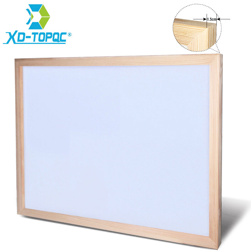 Xundi-pizarra blanca con marco de madera de pino, tablero de dibujo para oficina y escuela, proveedor directo de fábrica, WB46, 60x90cm