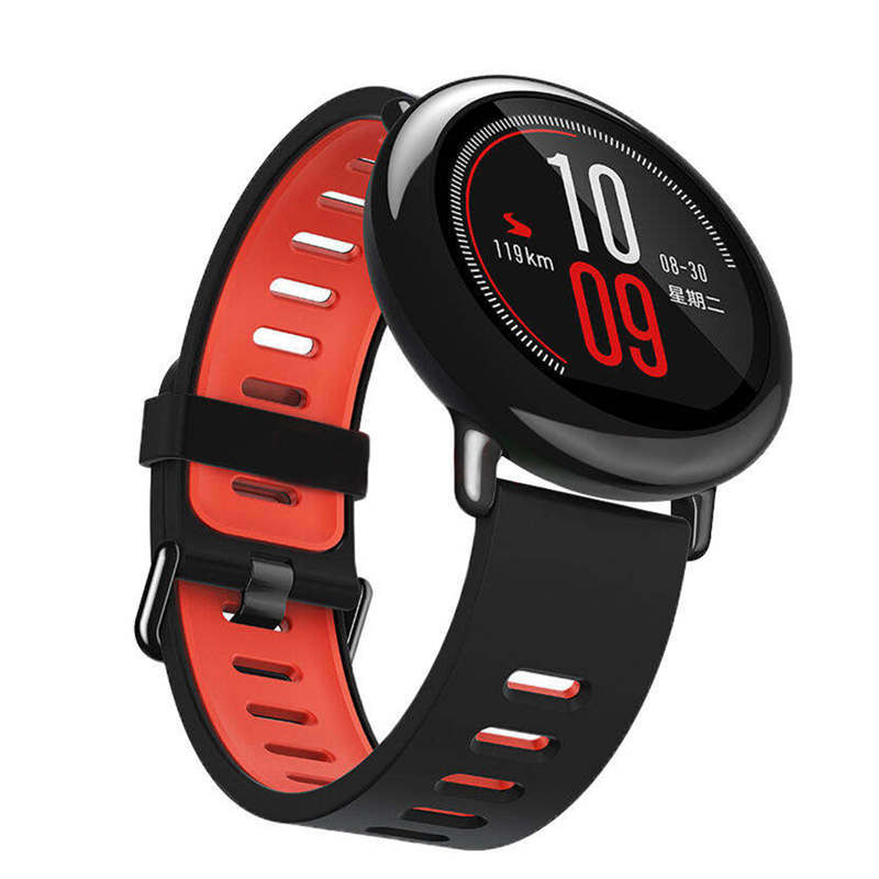 Wrist Strap 22mm Sports Silicone bands for Xiaomi Huami Amazfit Bip BIT PACE Lite Youth Smart Watch  Replacement Band Smartwatch