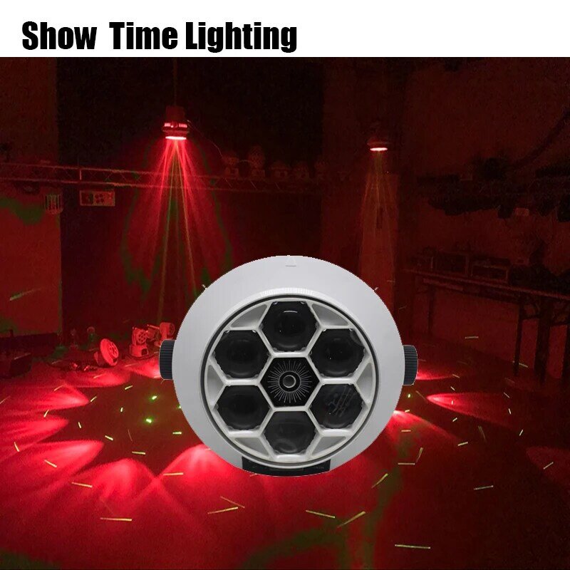Schnelle lieferung dj laser disco Led Mini Biene Auge Moving Head Licht mit grün laser 6x12W RGBW gute verwendung für Party nacht club KTV