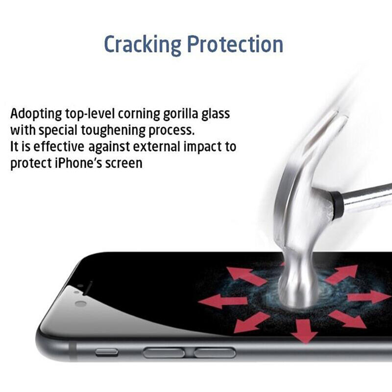 ครอบคลุมเต็มรูปแบบกระจกนิรภัยสำหรับ iPhone 7 8 6 6S Plus Screen Protector ป้องกันฟิล์มสำหรับ iPhone 11 12 13 Pro X XS Max XR