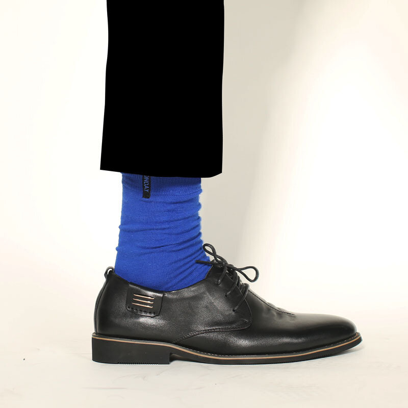 Automne et hiver nouveau hommes chaussettes sept couleur chaussettes de mode gentleman brodé coton marée chaussettes en gros