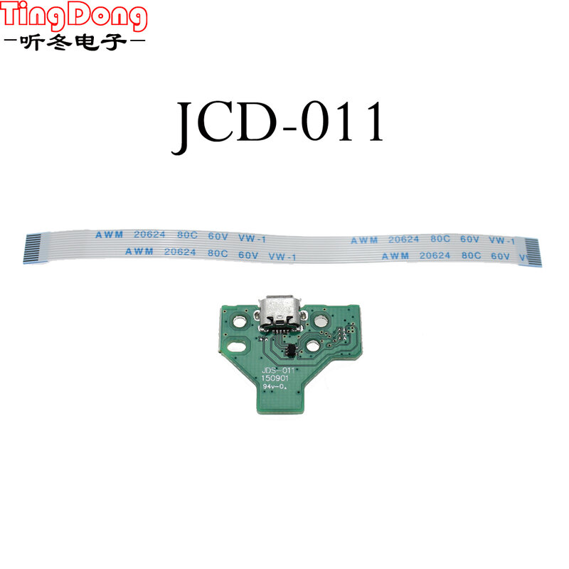 TingDong For Ps 4 Controller USB Charging Board Port replacement for PS4 controller JDS030 JDS001 JDS011 JDS040 JDS055