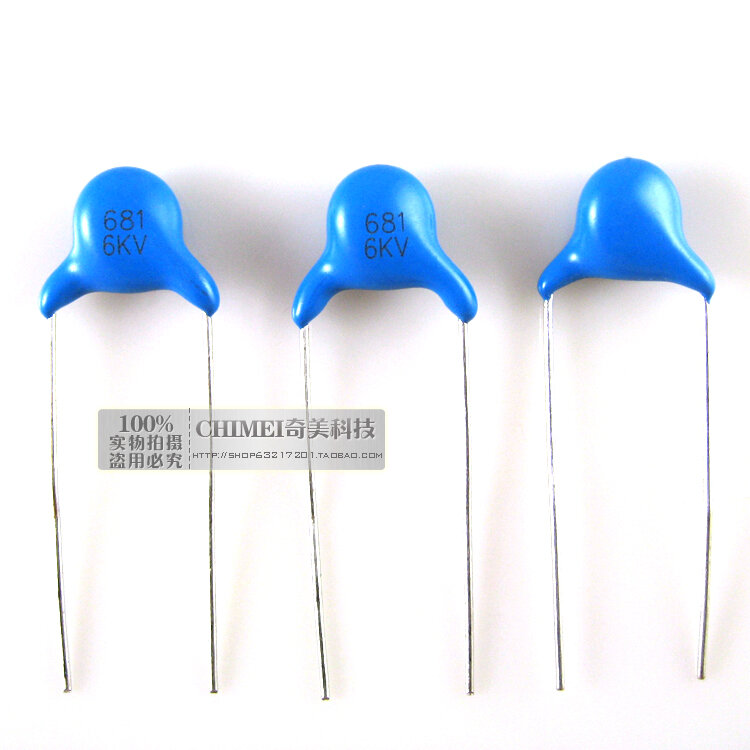 High-voltage ceramic capacitor 6KV 681K capacitor used to eliminate high-frequency interference