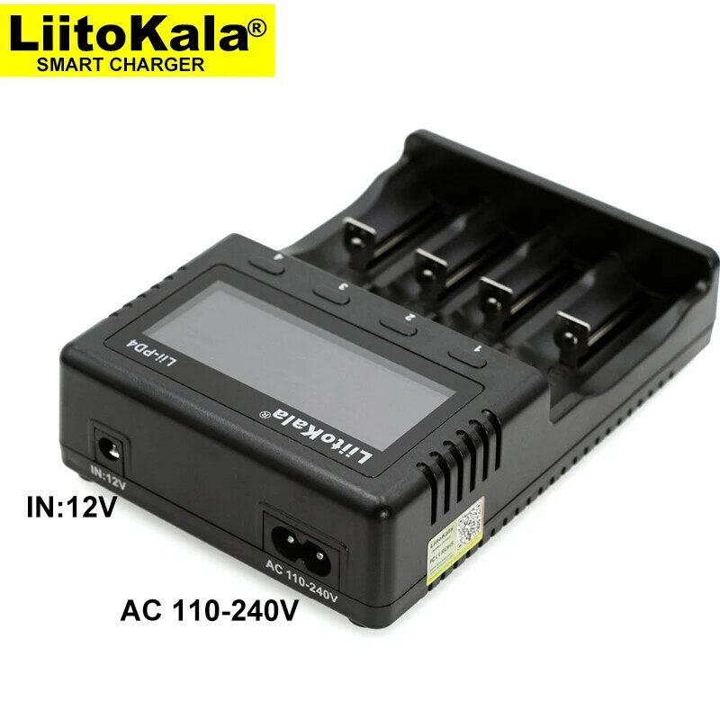 Veitokala Chargeur de batterie lii-402 lii-202 lii-PD2 lii-pd4 18650 3.7V 21700, Chargeur de batterie 14500 26650 V AA Nilaissée