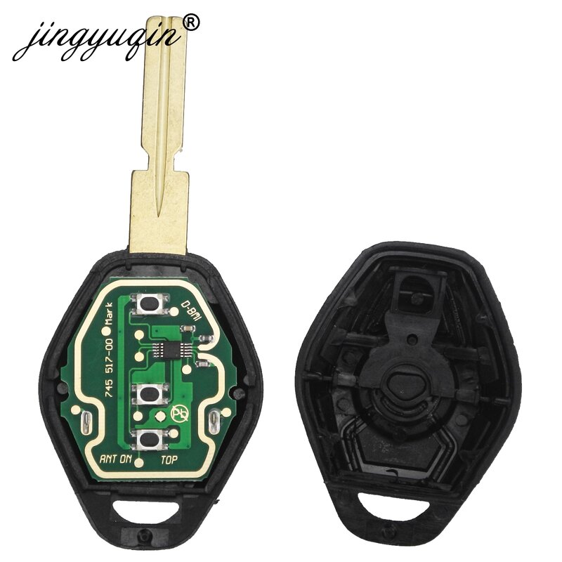 jingyuqin EWS Sytem Car Remote Key for BMW E38 E39 E46 X3 X5 Z3 Z4 1/3/5/7 Series 315/433MHz ID44 Chip Keyless Entry Transmitter