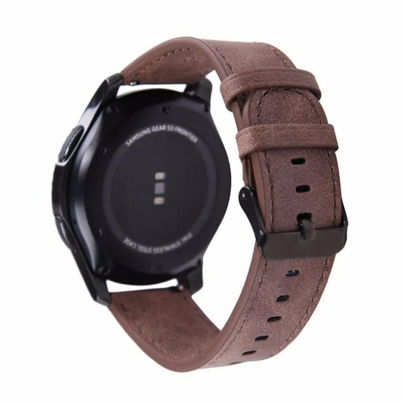 Хохлатая Ретро стиль кожаный ремешок группы для Samsung Шестерни S3 Frontier группа для Шестерни S3 классический ремешок для часов 22 мм браслет