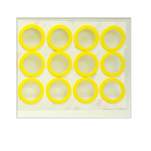 12pcs * EBOYU MAGICYOYO Yo-Yo Silicone Response Pads- Yellow- Set of 12 - Slim