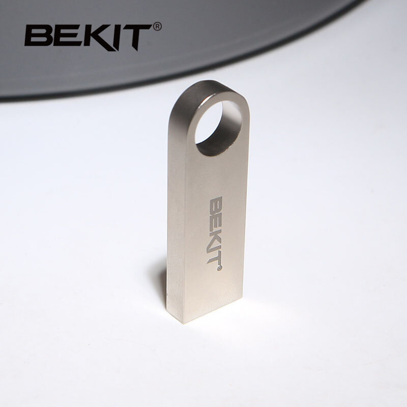 Bekit pamięć USB 64GB metalowe Pendrive wysokiej prędkości pamięć USB 32GB Pen Drive rzeczywista pojemność 16GB USB 2. W wieku 0 dysk Flash prostokąt