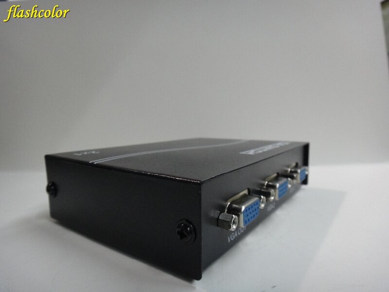 2020 Year Flashcolor 2-port manual VGA Switch box switcher VGA selector 2 in 1 For computer LCD displays up to 1920X1440