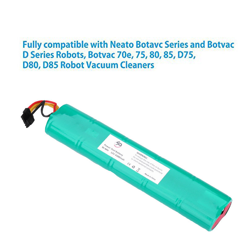 Baterai pengganti baru 12V 4500mAh NI-MH untuk Neato Botvac 70e 75 80 85 D75 D80 D85 untuk pembersih vakum Robot Neato baterai