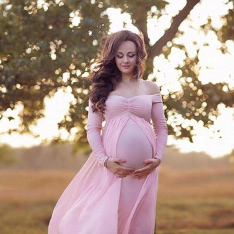 Puseky maternidad fotografía accesorios vestidos para mujeres embarazadas ropa maternidad vestidos para sesión fotográfica vestidos de embarazo