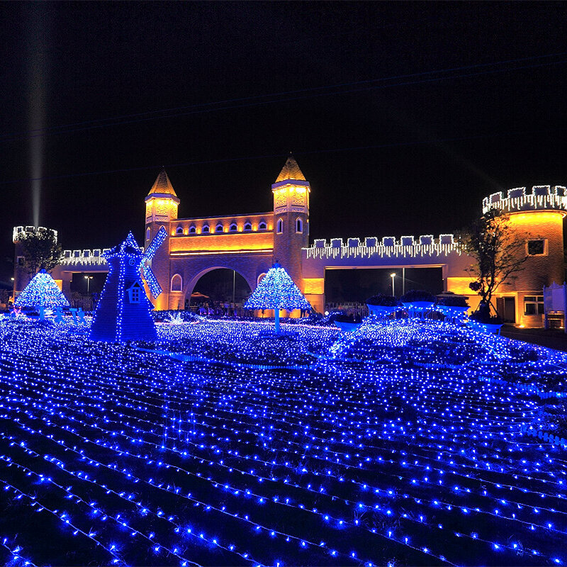 Tira de luces LED parpadeantes, iluminación para exterior/interior, fiesta de boda, árbol de Navidad, decoración de hadas, 600 M, novedad, 100