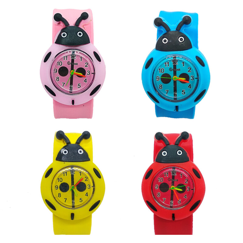 3D Cartoon Baby Watch Animal Ladybug Cute Children Clock Kids Quartz Waterproof Student Wrist Watches for Kid Girls Boys Gifts
