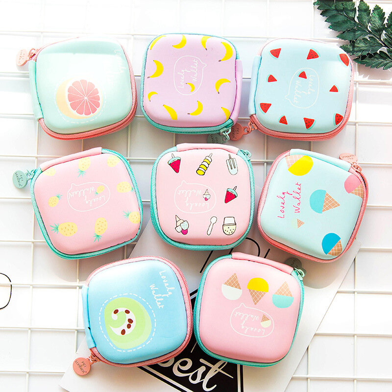 1 PC New Hot Cute Storage Bags Case For Earphone EVA Headphone Container USB Cable Earbuds Storage Box Pouch Bag Holder