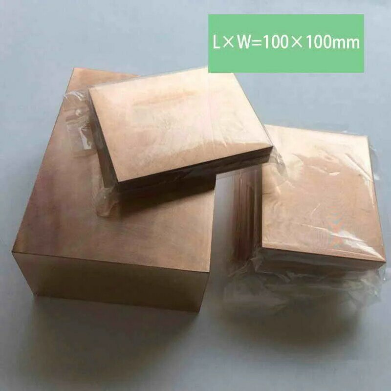 L * W = 100*100 ミリメートル厚さ 25 ミリメートル銅タングステン板 W70 W80