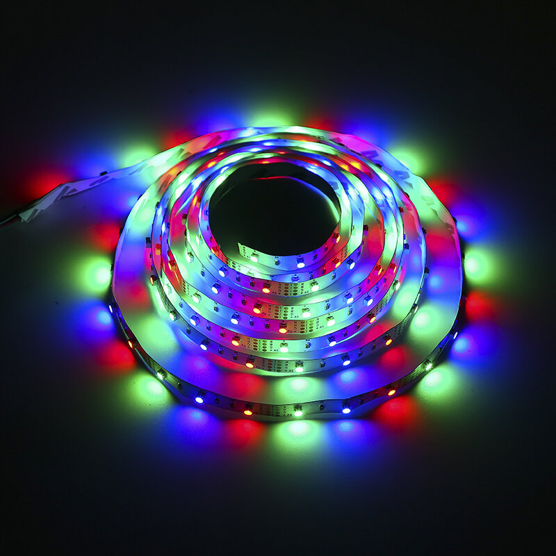 Лента светодиодная RGB 3528 SMD с ИК-пультом дистанционного управления, гибкая лампа для украшения дома, 5 м, светодиодов, 12 В, 2 А, 24 клавиши