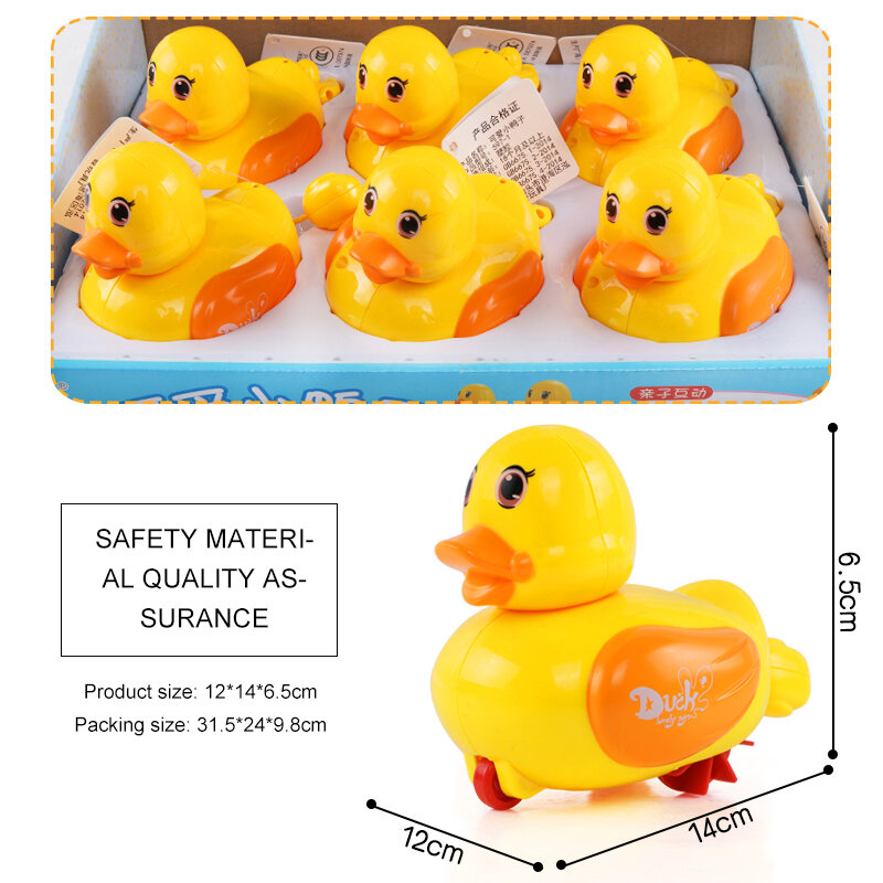 Zabawki do kąpieli dla niemowląt kaczka mechaniczna zabawki edukacyjne pływanie kąpiel dla dzieci woda pływanie łańcuch zabawki do kąpieli prezent dla noworodka hurtownia