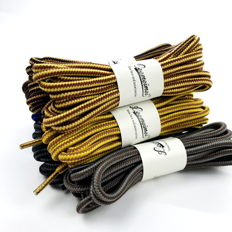 1 pair 120 150cm Wholesale Fashion Brand Polyester Sneaker Shoe Lace Double Striped Braid Round Shoelaces Top Quality