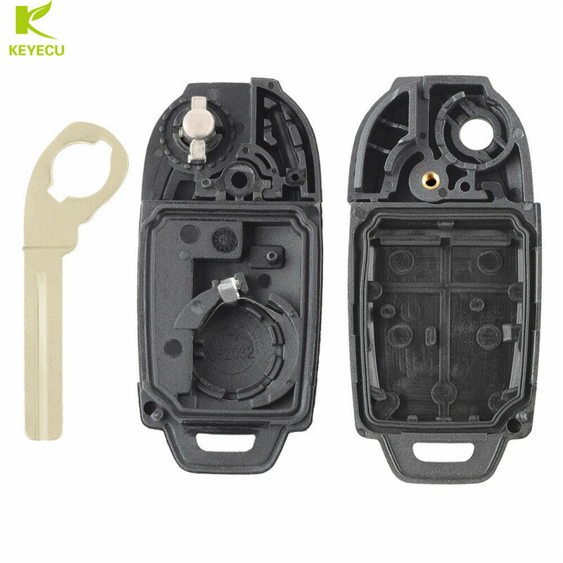 Część wymienna keyecu nowy Uncut osłona klucza zdalnego obracana Case Fob 5 przycisk dla VOLVO S60 S80 V70 XC70 XC90