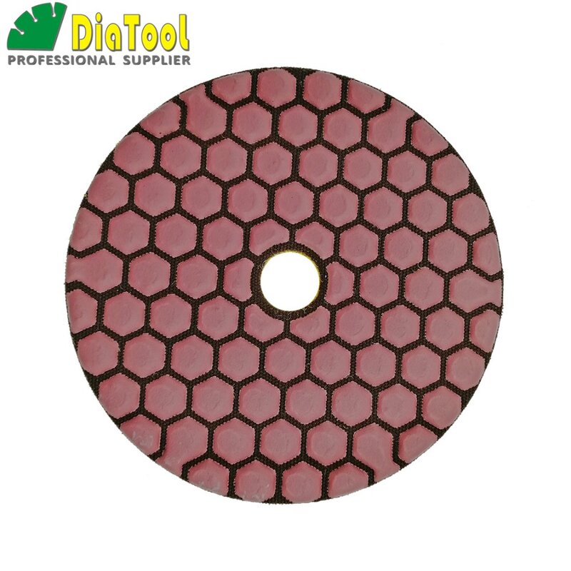 6 Buah 100 Mm #100-1 B Dry Polishing Pads untuk Marmer Granit Keramik Diameter 4 Inch Resin obligasi Berlian Fleksibel Polishing Pads