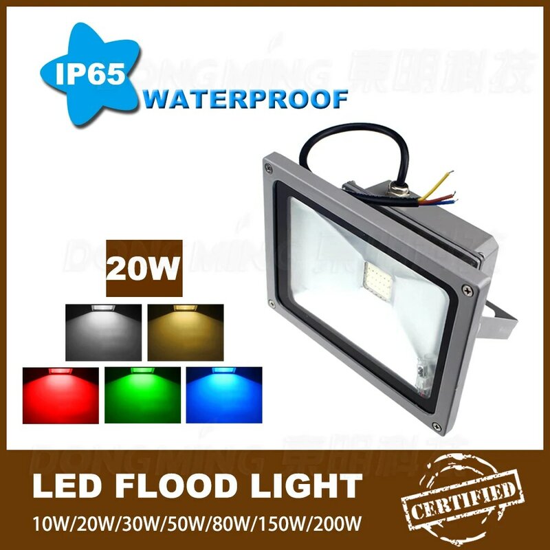 100 CÁI AC85-265V ấm RGB trắng 20 wát led flood light bulbs ánh sáng led ngoài trời dẫn chú ý IP65 900LM miễn phí vận chuyển