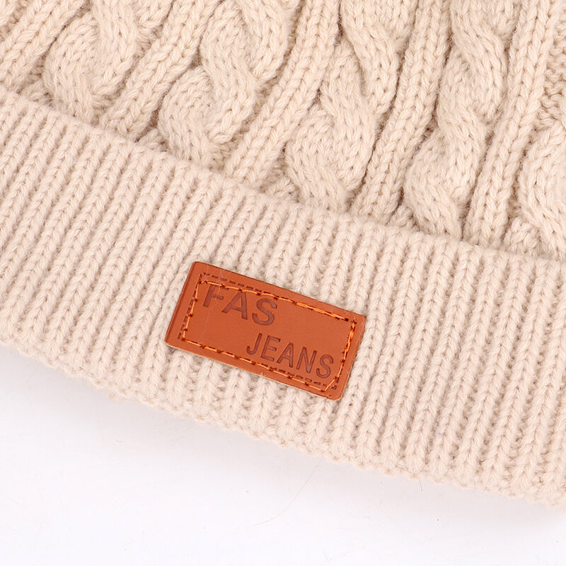 新しいかわいいアライグマの毛皮のポンポン子供のニット帽子スカーフ 2 枚セット冬の少年少女ブランドソフトキャップスカーフベビー厚み子供ウール