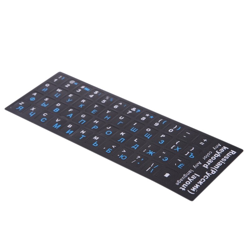Huruf Rusia Keyboard Stiker Buram PVC untuk Notebook Komputer Desktop Keyboard Keypad Laptop