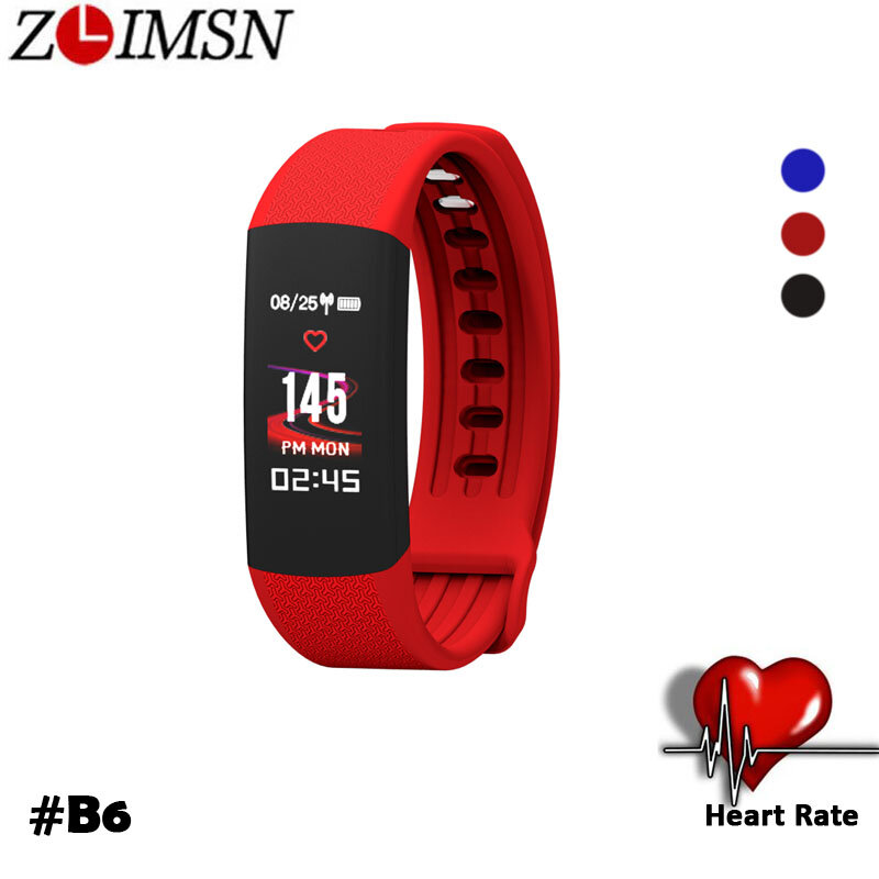 ZLIMASN Waterproof Smart Watch Fitness Bracelet Heart Rate Monitor Blood Pressure Band Pedometer Bluetooth For IOS Android Phone
