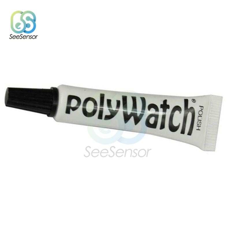 Polywatch Relógio Plástico Acrílico Relógio Cristais Vidro Polonês Scratch Remover, Óculos Reparação Vintage, 5g