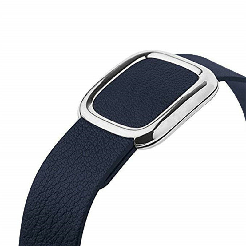 Leather Loop Strap For apple watch band 5 4 44/40mm modern style Bracelet wrist band accessories For iWatch series 3/2/1 42/38mm