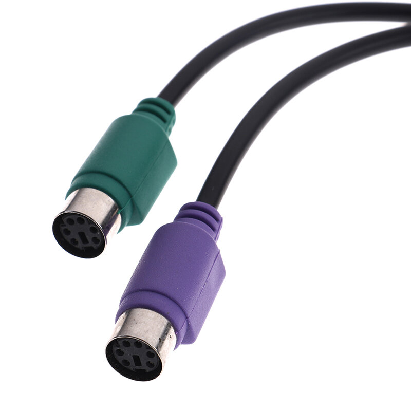 Adaptador de Cable USB a PS/2 de 31cm de alta calidad, convertidor de teclado y ratón para conector de interfaz PS2