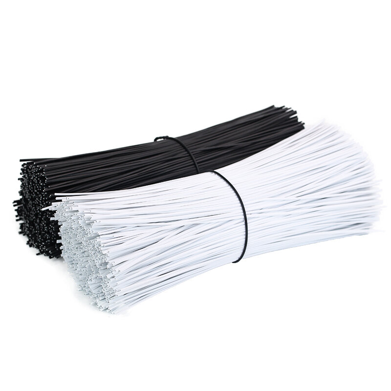 Kaufen 100PCS Erhalten 30PCS Freies 0,55*150mm Kunststoff Shell Wiederverwendbare Verzinktem Twist Krawatte CablePlant Unterstützung Strap kabel Schwarz & weiß