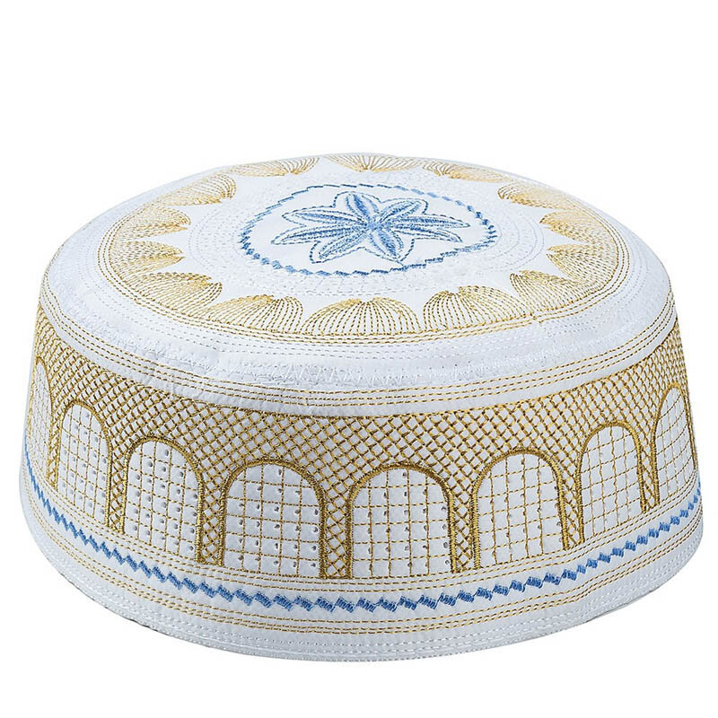 刺embroideredされた綿の祈りの帽子,イスラム教徒の男性のための祈りの帽子,ヒジャーブ,粘着性のある生地,イスラム,ビーズ,インド,2023