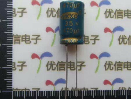 Алюминиевый электролитический конденсатор, 35 в, 470 мкФ, 10x17 мм, 20 шт.