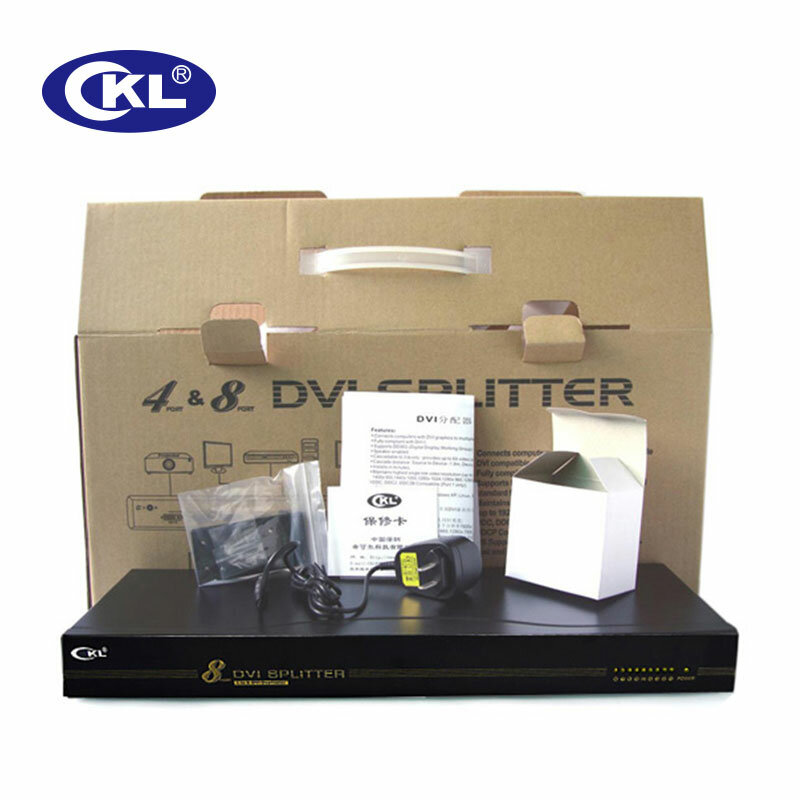 CKL 8 Porte DVI Splitter 1x8 DVI Cassetta di Distribuzione OSD Supporto Hotkey Selezione DDC DDC2 DDC2B 1920*1080 DVI-98E