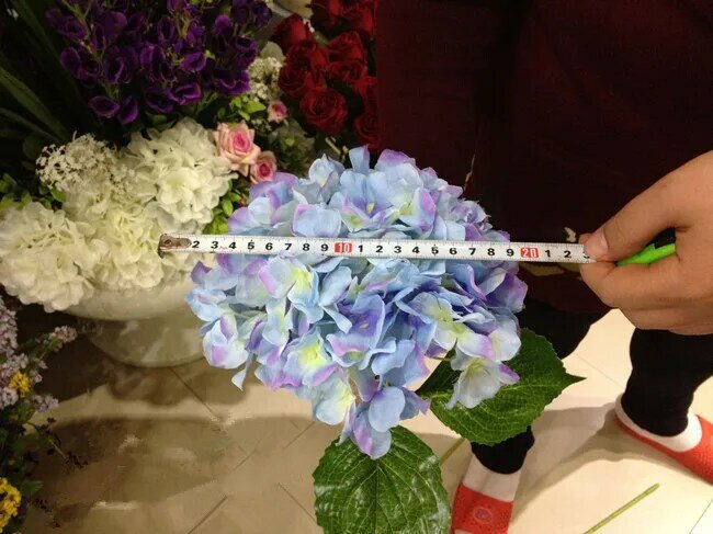 ファクトリーアウトレット] 特別供給シミュレーションの花の造花シルクフラワーコサージュヨーロッパ春シングルアジサイ